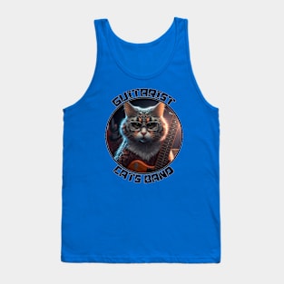 Guitarist Cat / Cats Band Tank Top